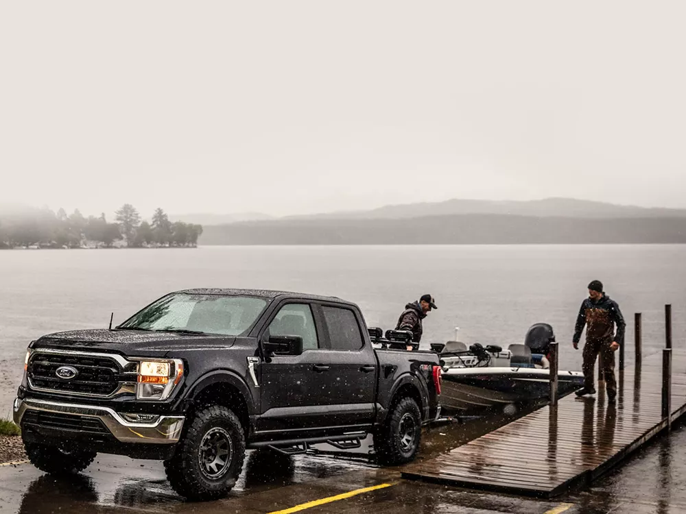 Lifted Truck Boatramp